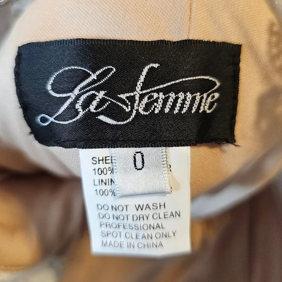 La Femme Women's Long White Lace Mermaid Sheer Halter Neck Gown, Size 0 - Picture 9 of 12